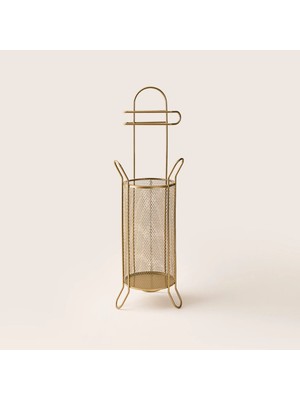 Ang Design Design Metal Sepetli Tuvalet Kağıtlığı - Antik