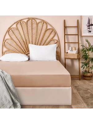 Matmel Soft Basic Çift Kişilik Düz Kenar Çarşaf - Gülkurusu - 240X260 cm