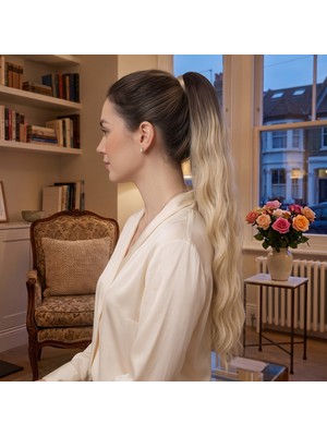 Colezium Tokalı Protein Fiber Sen At Kuyruğu / Kumral Platin Sarı Ombre