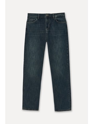 Mudo Erkek İndigo Tapered Fit Jean Pantolon