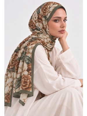 Revam Collection Gül Desen Pamuk Soft Şal