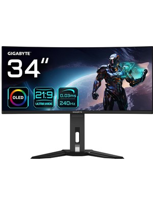 MO34WQC2 34 OLED Wqhd 3440X1440 240Hz 0.03MS Freesync Premium Pro, HDR400, HDMI 2.1, Dp, Kvm, Kavisl