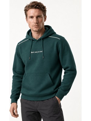 Redline Donyt Erkek Yeni Sezon Regular Fit Kapüşonlu Pamuklu Sweartshirt Nefti