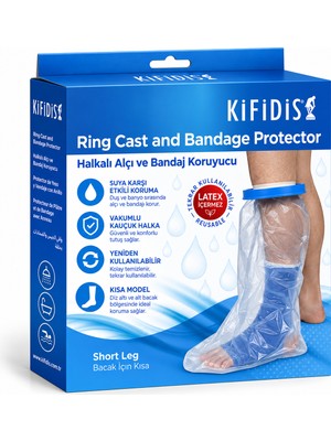 Kifidis Halkalı Alçı ve Bandaj Koruyucu Bacak Için Kısa Std 2103