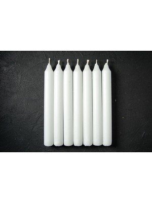 40 Adet 10 cm Beyaz Mum, Bakkal Mumu, Uzun Yanma Süresi, Düğünler ve Özel Günler Için Ideal,