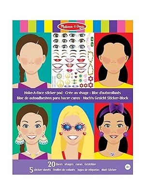 Uravas Store Melissa &amp; Doug - Çıkartma Kitabı, Yüzler (14195)
