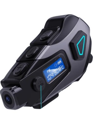 Astraltech Kask Içi Bluetooth Kulaklık Kamera ve Fener Özellikli Su Geçirmez Dayanıklı Tasarım