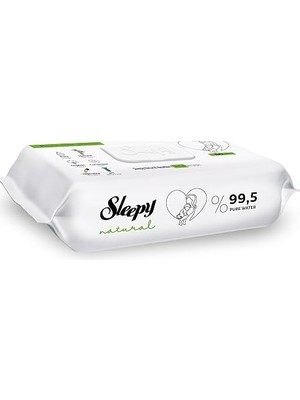 Uravas Store Sleepy Natural Ultra Hassas Bebek Havlusu (12 x 60 Adet)