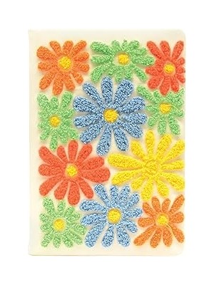 Uravas Store Mynote A5 Çiçek Nakışlı Defter Krem 80 Yp Büyük Çiçek
