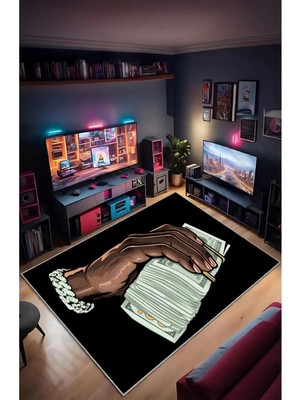 Gamer Collection Kişiye Özel Üretim Dekoratif Kaymaz Taban Oyun Odası Halısı – Dijital Baskı Yıkanabilir – Farklı Ölçü Seçenekleri Dijital Baskı Halı