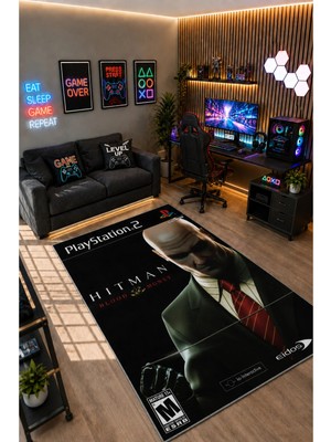 Gamer Collection Kişiye Özel Üretim Dekoratif Kaymaz Taban Oyun Odası Halısı – Dijital Baskı Yıkanabilir – Farklı Ölçü Seçenekleri Dijital Baskı Halı