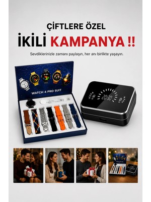 Astraltech Powerbank Aynalı Bluetooth Kulaklık ve Akıllı Saat Seti Anc Özelliği Dokunamatik