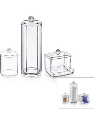 Uravas Store Disk 3lü Makyaj Organizer Set (5047)