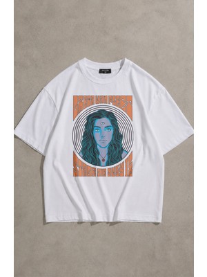 Fuddy Moda Unisex Greta Van Fleet Stage Ae July 18 Baskılı Tişört, Oversize Rock Band Temalı Tshirt