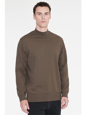 Altınyıldız Classics Pamuklu Standart Fit Normal Kesim Yarım Balıkçı Yaka Sweatshirt
