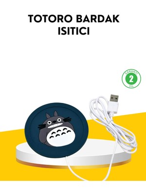 Uravas Store USB Isıtıcı Bardak Altlığı Totoro Desenli 45°–60° Sıcaklık Koruma