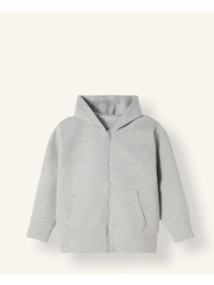 DeFacto Fermuarlı Kapüşonlu Basic Sweatshirt Hırka Erkek Çocuk I3124A826AU
