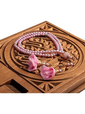 Uravas Store Hayrat Neşriyat Gül Püsküllü Tesbih Bebe Pembe (99LU - 6mm)