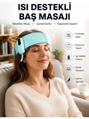 Astraltech Yumuşak Dokulu Baş Masaj Bandı Günlük Kullanıma Uygun Yeni Nesil