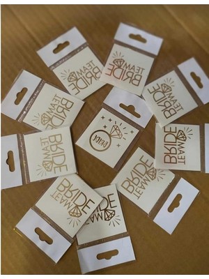 Uravas Store Bride, Bride Team Geçici Dövme 1 Adet Bride, 9 Adet Team Bride Dövme