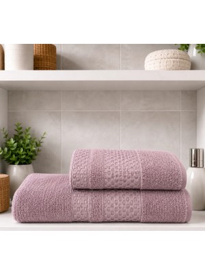 2 Li Banyo Havlu Seti Pamuklu Büyük Boy / 90 x 150 Cm Banyo Havlu - 50 x 90 Cm El Yüz Baş Havlu / Hamam Seti / Battal Boy Havlu Seti