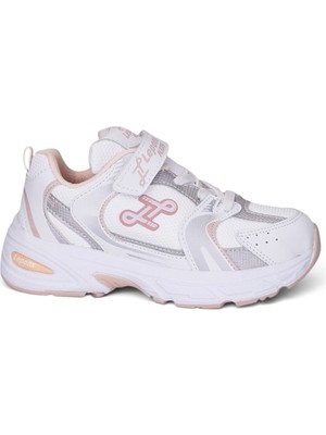 Nstil Günlük Unisex Çocuk Spor Ayakkabı Cırtlı Lastik Bağcık Desenli Rahat Hafif Taban Sneaker 180C