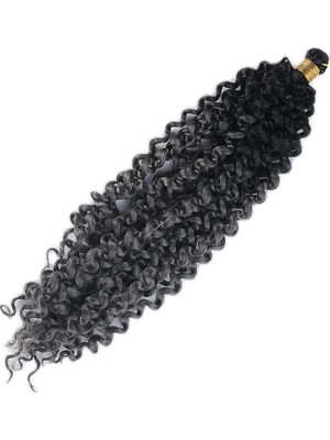 Renas Store Afro Daası  / Siyah Koyu Gri Ombreli