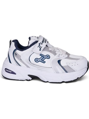 Nstil Günlük Unisex Çocuk Spor Ayakkabı Cırtlı Lastik Bağcık Desenli Rahat Hafif Taban Sneaker 180C