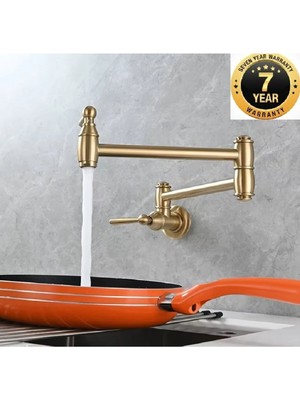 OEM Mutfak Ocak Üstü Musluk Pot Mat Gold Yeni Model Ithal 7 Yıl Garantili Yüksek Kalite