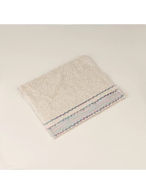 Matmel Soft Grad El Havlusu - Bej / Mavi - 30X50 cm