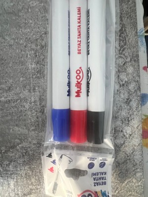 Mikoo 3’lü Beyaz Tahta Kalemi Seti