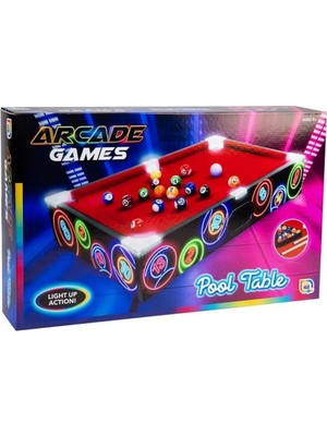 NW NessiWorld Ledli Masaüstü Bilardo 50X30 cm