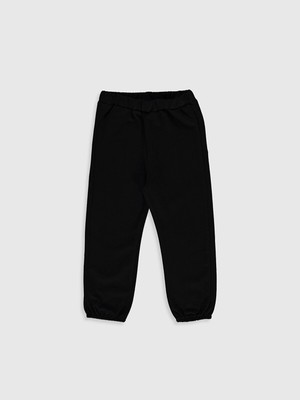 LC Waikiki Lcw Baby Siyah Beli Lastikli Basic Kız Bebek Eşofman Alt