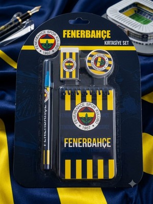 Fenerbahçe Lisanslı Kalem ve Kırtasiye Seti 4'lü