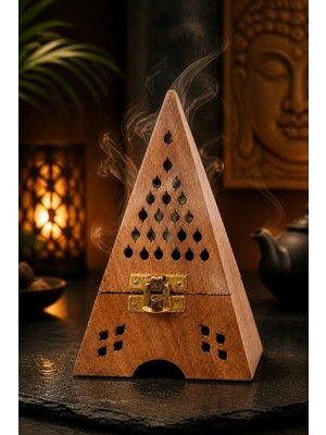 Monalisa Home Ahşap 12 cm Pramit Tütsülük