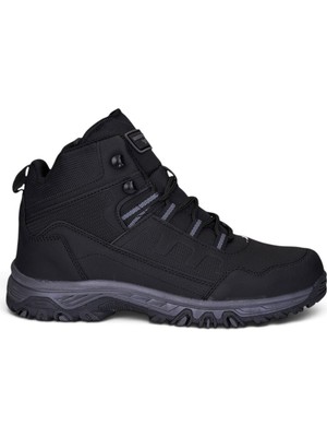 Nstil Günlük Erkek Siyah Bot Bağcıklı Tırtık Kaymaz Taban Outdoor Ayakkabı  888