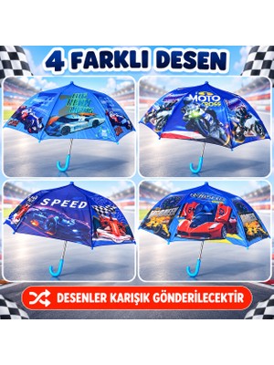 Mubx  8 Telli Desenli Erkek Çocuk Şemsiyesi Çocuk Okul Şemsiyesi