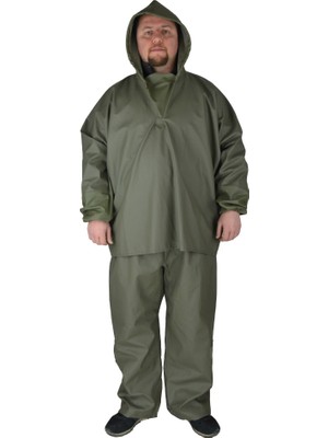 Kaptan Yağmurluk Balıkçı Takımı Üstten Giymeli Outdoor Kullanım İçin Su Geçirmez Özellik