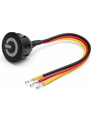 Renas Store PM-30799 3V Dc 10MM Gömme Dokunmatik LED Dimmer Kontrolcüsü Switch Buton Siyah