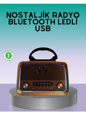 Astraltech Bluetooth Özellikli Nostalji Radyo 3 Bant Fm Am Sw