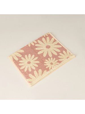 Matmel Soft Shiney Ipliği Boyalı El Havlusu - Krem / Pudra - 30X50 cm