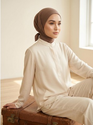 Aisha's Design Kullanışlı Üçgen Eşarp,b-45