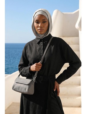 Aisha's Design Kapşon ve Kapatıcı Özellikli Penye Kadın Hazır Bone,B-89P