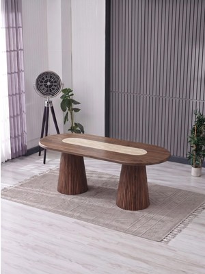 JoyMassa Aura Bohem Çift Renk Mebran Mdf 90X180 Masa