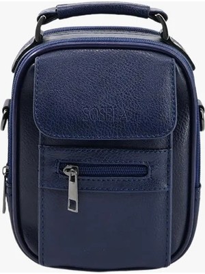 Sosela 45-3018 Lacivert Küçük Boy Erkek El Çantası