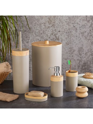 Matmel Bath Natura 5'li Banyo Seti - Bej