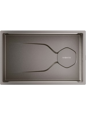 Ivento Ivnt 952497 75 cm Paslanmaz Çelik Mutfak Evyesi Tek Gözlü Tezgah Altı / Tezgah Üstü 750X430X223 mm