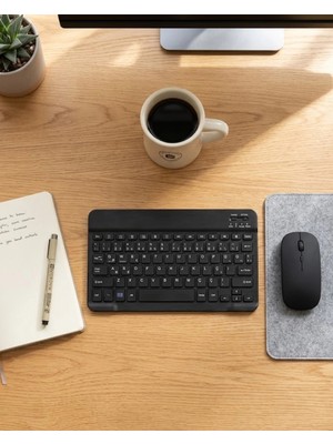 Astraltech Kablosuz Klavye ve Mouse Kombosu Bluetooth Uyumlu Sessiz Set