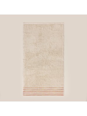 Matmel Soft Grad Yüz Havlusu - Bej / Turuncu - 50X90 cm