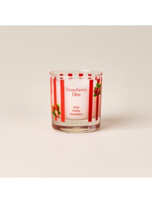 Matmel Deco Strawberry Bliss Bardak Mum - Renkli - 190 gr